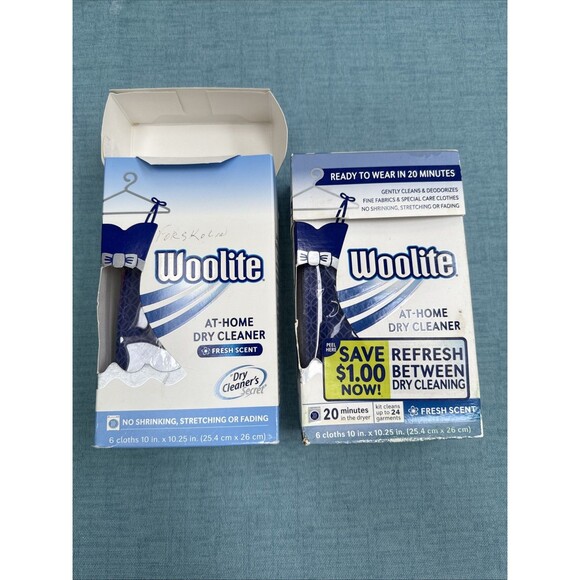 Woolite At Home Dry Cleaner 20 min 11 Cloths Fresh Scent Discontinued Open Box - Picture 1 of 6